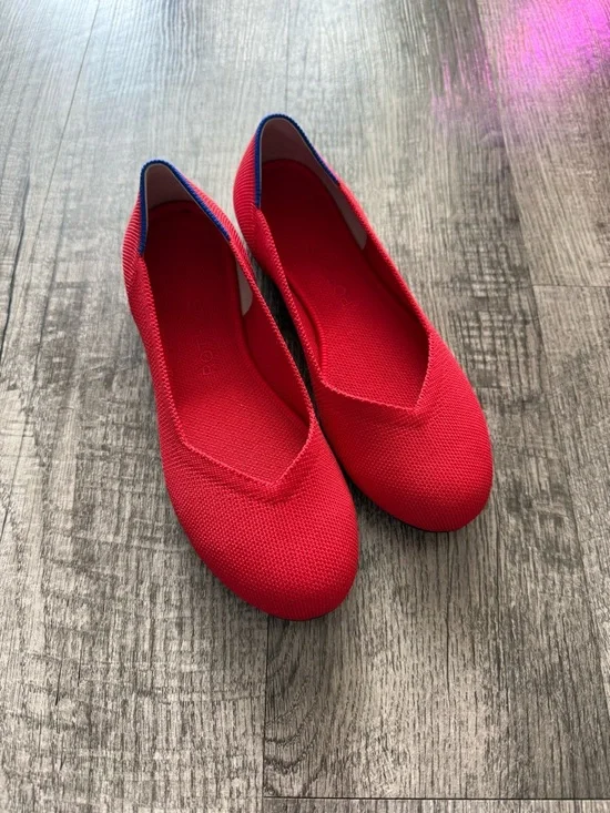 Rothy’s red round toe Flats BNWOBox - Picture 1 of 7